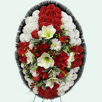 Венок из искусственных цветов